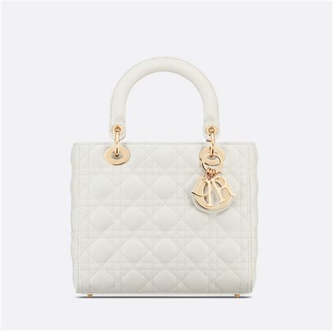 lady dior medium lambskin gold hardware|dior latte lambskin bag.